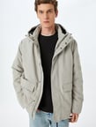 Fermuarlı Slim Fit Kapşonlu Mont