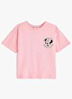 Koton Baskılı Pembe Kız Çocuk T-Shirt 4SKG10422AK