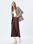 Midi Boy Saten Etek A Kesim Slim Fit 