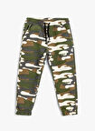 Çok Renkli Erkek Çocuk Lastikli Bel Regular Fit Kamuflaj Eşofman Altı 5WKB40102TK