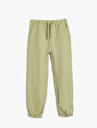 Jogger Pantolon Cep Detaylı Viskon Kumaş