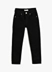 Koton Normal Bel Siyah Erkek Çocuk  Denim Pantolon 5WKB40025TD