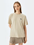 Koton Kadın T-shirt 5SAL10133IK BEJ