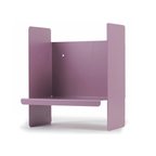 Mor Metal Duvar Rafı - Masa Üstü Kitaplık ve Çok Amaçlı Ofis Düzenleyici 21x30 cm