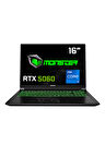Monster  Tulpar T6 V3.3.3 Intel Core i7 13700HX 16 GB RAM 500 GB SSD 8 GB  RTX 5060 Windows 11 Home 16" FHD+ 165 Hz Oyun Bilgisayarı