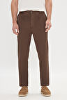 Pamuklu Slim Fit Dar Kesim Yan Cepli Pileli Casual Pantolon