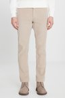 Slim Fit Dar Kesim Kadife Beli Bağlamalı Yan Cep Esnek Pantolon