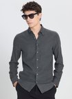 Altınyıldız Classics Slim Fit Düğmeli Yaka Antrasit Erkek Gömlek ACE202510059_GÖMLEK PAR DY