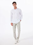 Altınyıldız Classics Bağlamalı Bel Normal Paça Slim Fit Gri Erkek Pantolon ACE001252272_GRI
