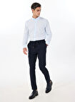 Altınyıldız Classics Bağlamalı Bel Normal Paça Slim Fit Lacivert Erkek Pantolon ACE001252275_LAC