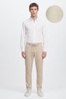 360 Her Yöne Esneyen Slim Fit Yan Cepli Diagonal Desenli Esnek Casual Pantolon