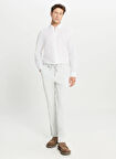 Altınyıldız Classics Bağlamalı Bel Duble Paça Slim Fit Gri Erkek Pantolon ACE001261335_GRI