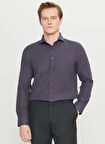 Altınyıldız Classics Tailored Fit İtalyan Yaka Antrasit Erkek Gömlek ACE020261606_ATR