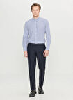Altınyıldız Classics Lastikli Bel Duble Paça Slim Fit Lacivert Erkek Pantolon ACE001261487_LAC