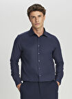 Altınyıldız Classics Slim Fit Klasik Yaka Lacivert Erkek Gömlek ACE020261535_LAC