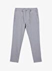 Altınyıldız Classics Bağlamalı Bel Dar Paça Jogger Açık Gri Erkek Pantolon ACE001261530_AGR