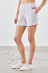 Kadın Pamuklu Pique Cepli Şort
