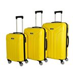 Vegmann Vela Sarı 3 lü Valiz Seti