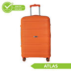 Vegmann Polipropilen (PP) Atlas Turuncu Orta Boy Valiz