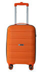 Vegmann Polipropilen (PP) Atlas Turuncu Kabin Boy Valiz
