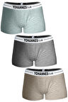 Yohannes Club, Erkek Çocuk, Pamuklu Boxer, 3'lü Paket, Çok Renkli