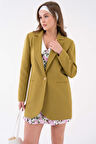Yağ Yeşili Blazer Ceket