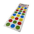 Ticon Sticker Gülen Yüz Renkli - 6 adet