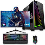 e-Vix Uranus i5-10400F 16GB 512GB M.2 NVMe SSD RX 580 8GB 24" Oyuncu Masaüstü Bilgisayarı