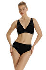 Zeki Siyah Yüksek Bel Bikini