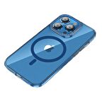 BİKAPAK MAGFIT IPHONE 15 PRO MAVİ KAPAK