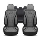 City Serisi SMART forfour 2014 sonrası ile Uyumlu Koltuk Kılıfı, Gri-Siyah