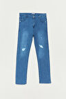 Eskitme Görünümlü Erkek Çocuk Jean