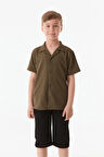 Kısa Kollu Erkek Çocuk Gömlek