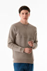 3 iplik Basic Bisiklet Yaka Sweatshirt