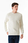 3 iplik Basic Bisiklet Yaka Sweatshirt