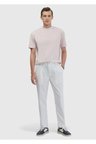 Beyaz Çizgili Dokuma Jogging Fit Casual Pantolon