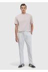 Beyaz Çizgili Dokuma Jogging Fit Casual Pantolon