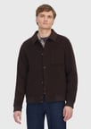 Kahverengi Regular Fit Dik Yaka Casual Örme Mont