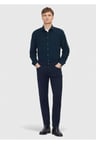 Lacivert Düz Örme Slim Fit Casual Pantolon