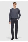 Antrasit Düz Örme Slim Fit Casual Pamuk Karışımlı Pantolon