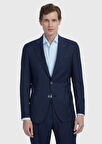 Lacivert Düz Zeroweight Slim Fit %100 Yün Ceket