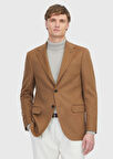 Deve Tüyü Düz Regular Fit %100 Kaşmir Ceket
