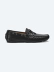 Siyah Deri Smart Casual Loafer