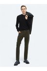 Haki Dokuma Slim Fit Kadife Casual Pamuk Karışımlı Pantolon