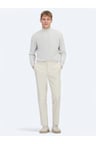 Bej Dokuma Regular Fit Smart Casual Pamuk Karışımlı Pantolon