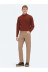 Vizon Dokuma Slim Fit Casual Pamuk Karışımlı Pantolon