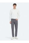 Antrasit Dokuma Slim Fit Casual Pamuk Karışımlı Pantolon