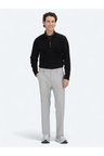 Gri Düz Dokuma Regular Fit Casual Pantolon
