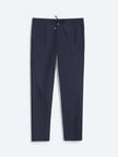 Lacivert Düz Dokuma Jogging Fit Casual Pantolon