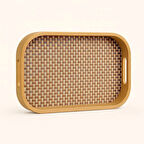 Dekorasyaa Bambu Dikdörtgen Tepsi 33cm x 22cm x 5cm